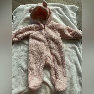 Carter's Pink Sherpa Kids Footie